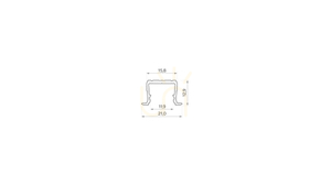 Profil LED LUMINES typ axin Reed Green lakierowany 3 m small 1
