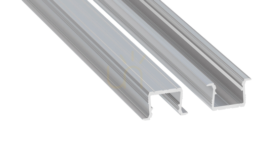 Sprawdź Profil LED wpuszczany LUMINES axin, surowe aluminium, 2,02 m