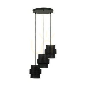 Calisto Black Lampa Wisząca 3  Koło small 0
