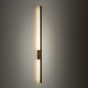 Flash Wood Orzech Kinkiet 1 Led L small 1