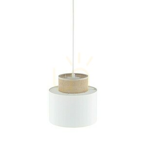 Duo White Juta Lampa Wisząca 1 small 3