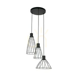 Modesto Black Lampa Wiszaca 3 Koło small 2