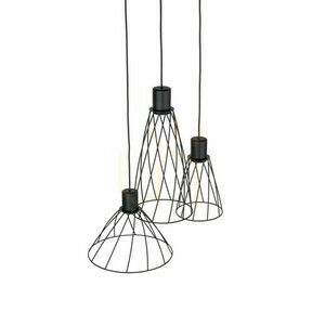 Modesto Black Lampa Wiszaca 3 Koło small 3