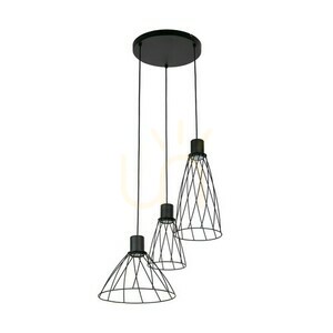 Modesto Black Lampa Wiszaca 3 Koło small 6