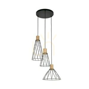Modesto Wood Sosna Lampa Wiszaca 3 Koło small 1