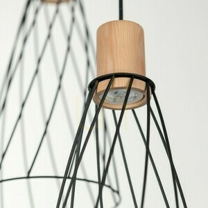 Modesto Wood Sosna Lampa Wiszaca 3 Koło small 5