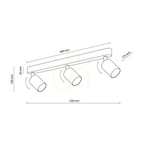 Livia Mint Lampa Sufitowa 3 small 6
