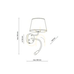Maja White Kinkiet 2 E27 + G9 + Usb small 8