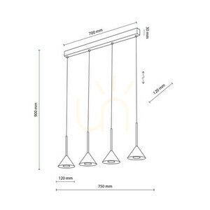 Cono Mini Black Lampa Wiszaca 4 small 7