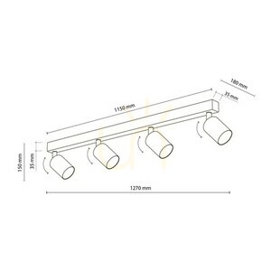 Nex Sabia 4 Xgu10 Lampa Sufitowa small 8
