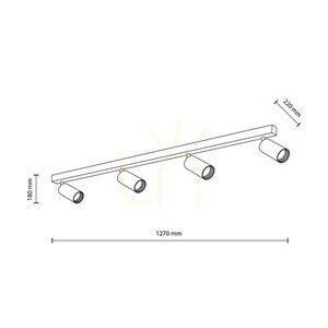 Amis Black Lampa Sufitowa 4 small 10