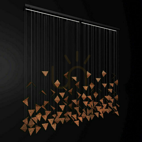 Sprawdź 🔥 Lampa wisząca artystyczna FALL 2 rdzawa LGH0931 – żyrandol loftowy Gie El 🎨💡