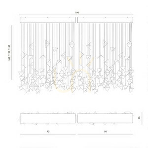 🔥 Lampa wisząca artystyczna FALL 2 rdzawa LGH0931 – żyrandol loftowy Gie El 🎨💡 small 7