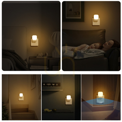 Sprawdź Biała Lampka Wtykowa Pati 2700 K + Pir