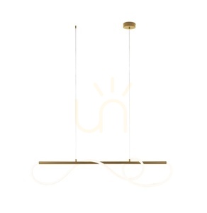 Lampa wisząca Max Light Laguna złota LED 120 cm 30W P0614 small 1