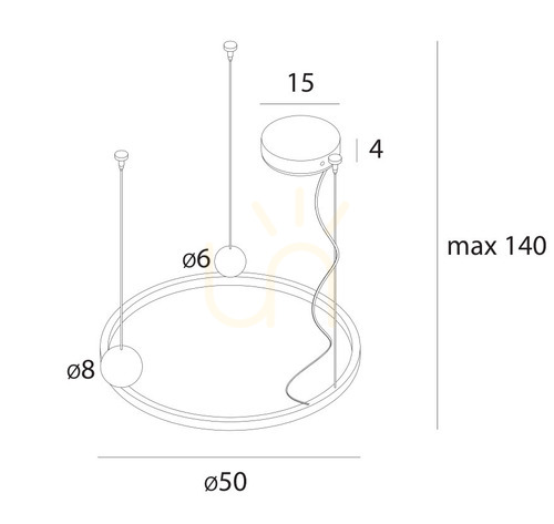 Sprawdź Lampa wisząca Max Light Solaris P0613 czarna 50 cm LED 35W 3000K