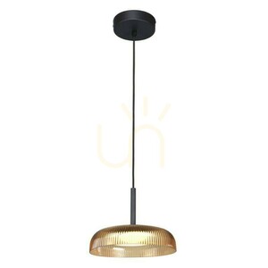 Lampa wisząca Italux Colle LED żółta 12W 25 cm PND-48529-BK-YLL small 2