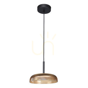 Lampa wisząca Italux Colle LED żółta 12W 25 cm PND-48529-BK-YLL small 0