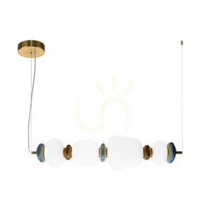 Lampa wisząca Italux Evans złota szklana LED 75 cm PND-94981-4A-GD small 0