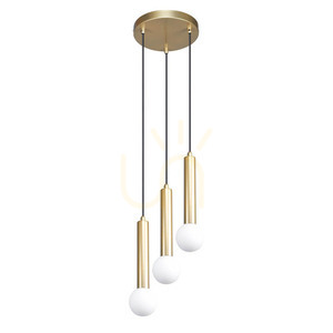 Lampa wisząca Italux Filano złota, 3 opalowe kule, 3xG9, PND-33574-3-GD small 0