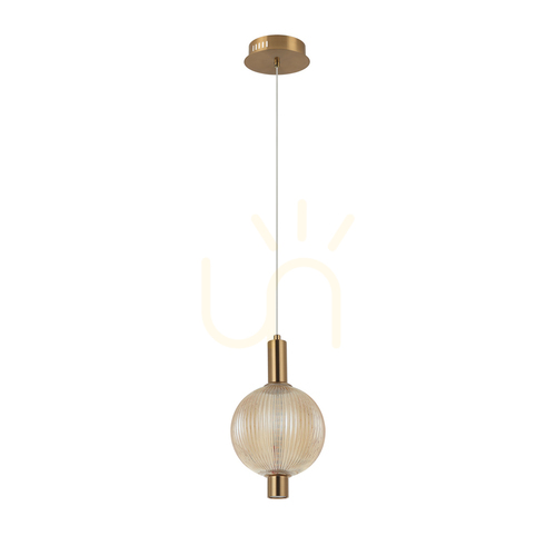 Sprawdź Lampa Wisząca Italux Lenti LED Bursztynowo-Złota PND-83631-1-AB-AMB