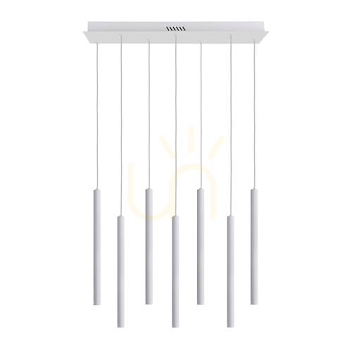 Sprawdź Lampa wisząca Italux Valdes LED 7 punktów biała PND-22302-7-WH