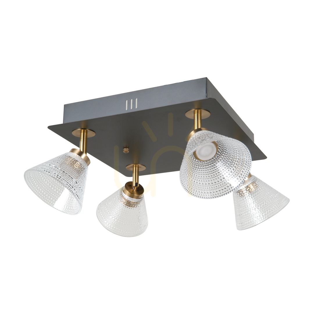 Sprawdź Kinkiet Italux Orella LED czarny 4-punktowy WL-34393-4S-BK-HBR Kinkiet Italux Orella LED czarny 4-punktowy WL-34393-4S-BK-HBR