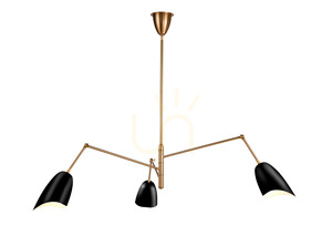 Lampa wisząca RAGNO czarna 150 cm small 9