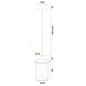 Lampa Wisząca Argon Norfolk 8755 Transparentna IP44 E27 small 5