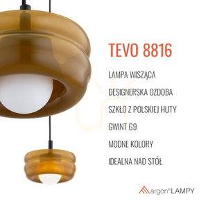 Lampa wisząca Argon TEVO biała szkło G9 IP20 8816 small 5