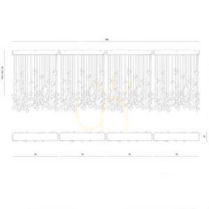 💡 Żyrandol artystyczny FALL 4 złoty LGH0952 – lampa wisząca loftowa Gie El ✨ small 7