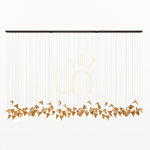 🔥 Żyrandol artystyczny TIDE rdzawy LGH0971 – lampa wisząca loftowa Gie El 😍 small 0