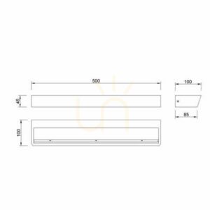 Lampa ścienna Mantra ALTEA 8095 biała LED 40W 4000K 50 cm small 1
