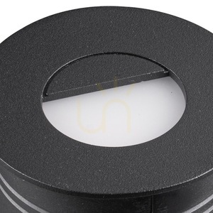 Okrągła oprawa wpuszczana zewnętrzna LED Mantra ASPEN 7028, czarny piaskowy, 3 W, 3000 K small 1