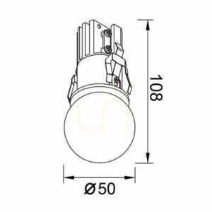 Oprawa wpuszczana Mantra BEAD 8892 small 3