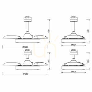 Żyrandol sufitowy Mantra NA MONETY 8216 small 3