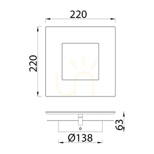Kinkiet Mantra DALIA 8119 biało-złoty LED 24 W 3000 K 22 cm small 9