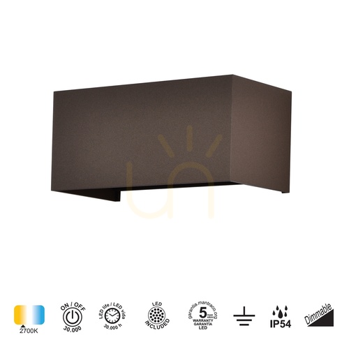 Sprawdź Kinkiet zewnętrzny Mantra DAVOS 8608 Corten LED 24W 2700K IP54