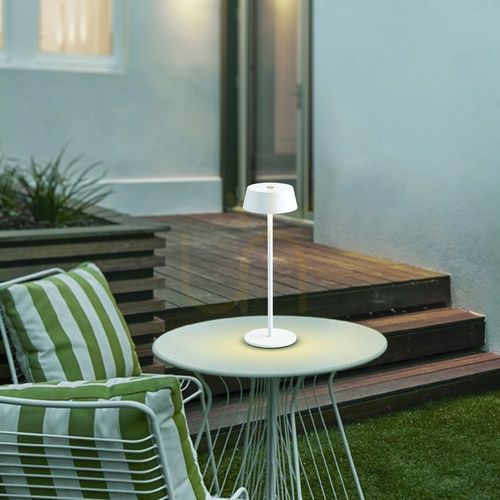 Sprawdź Lampa stołowa akumulatorowa zewnętrzna Mantra K4 7985 biała LED 3000 K IP54