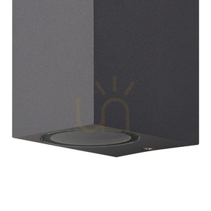 Kinkiet zewnętrzny Mantra KANDANCHU 6514 kwadratowy 2xGU10 ciemnoszary small 1