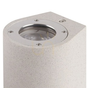 Biały kinkiet zewnętrzny Mantra LEVI 7180, beton, 2×GU10 small 3