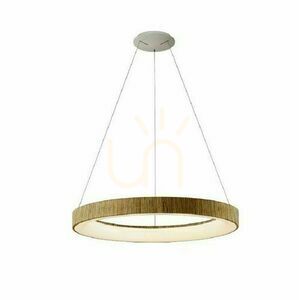 Lampa wisząca LED ring Mantra NISEKO II 65 cm w dekorze drewna z pilotem 8575 small 0