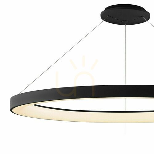 Sprawdź Żyrandol wiszący ring Mantra NISEKO II 90 cm czarny LED CCT z pilotem 8646
