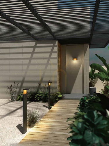 Sprawdź Kinkiet zewnętrzny Mantra RUKA 6770 ciemnoszary z dekorem drewna, LED 13 W, 3000 K, IP65