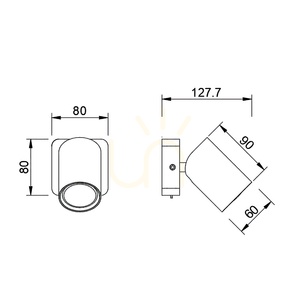 Kinkiet Mantra SAL 6284, biały mat, 1 × GU10, z włącznikiem small 7