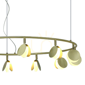 Żyrandol LED Mantra SHELL 7260, złoty, 86 cm, 3000 K small 4
