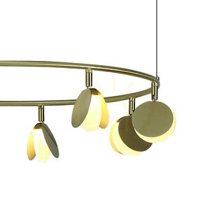 Żyrandol LED Mantra SHELL 7261 złoty 66 cm 3000 K small 5