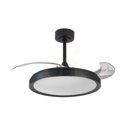 Sprawdź Wentylator sufitowy z oświetleniem LED Mantra SIBERIA 8759, czarny