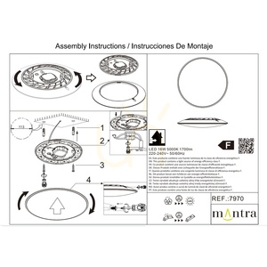 Plafon LED Mantra SLIM 25 cm biały 16W 5000K 7970 small 6