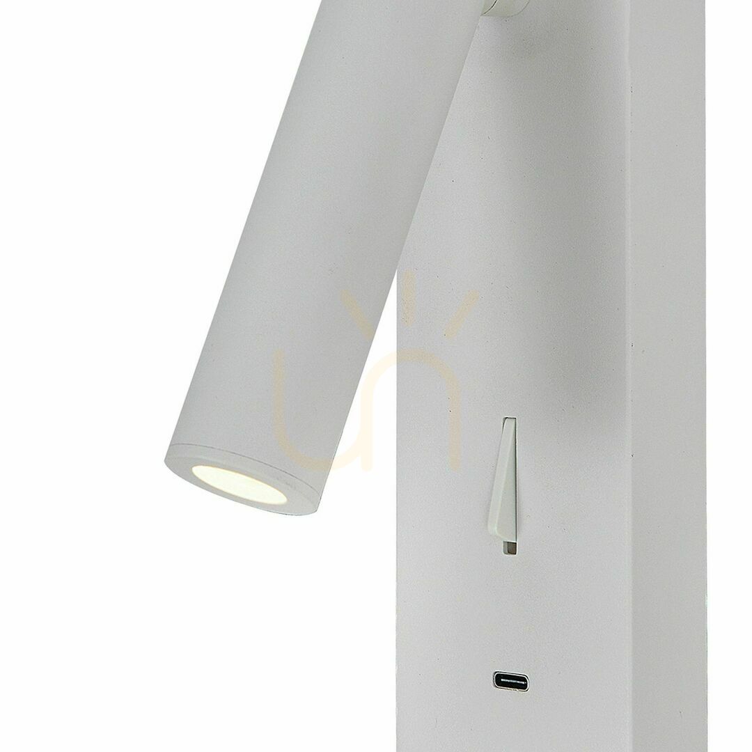 Zobacz Kinkiet do czytania Mantra TARIFA III 8984 biały LED 3 W USB-C Kinkiet do czytania Mantra TARIFA III 8984 biały LED 3 W USB-C